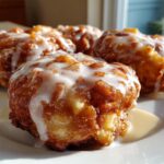 Baked Apple Fritters with Glaze