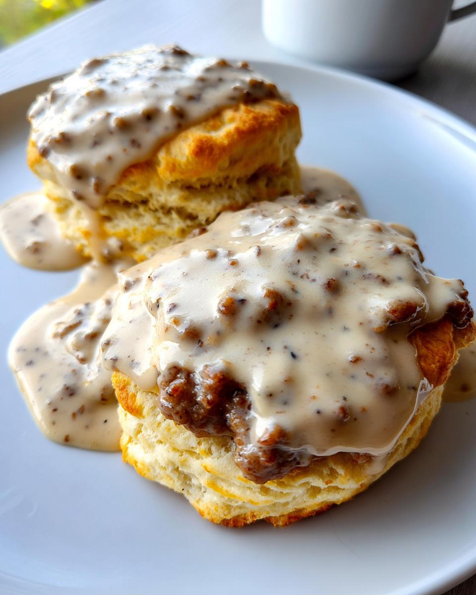 Biscuits and gravy - detail 2