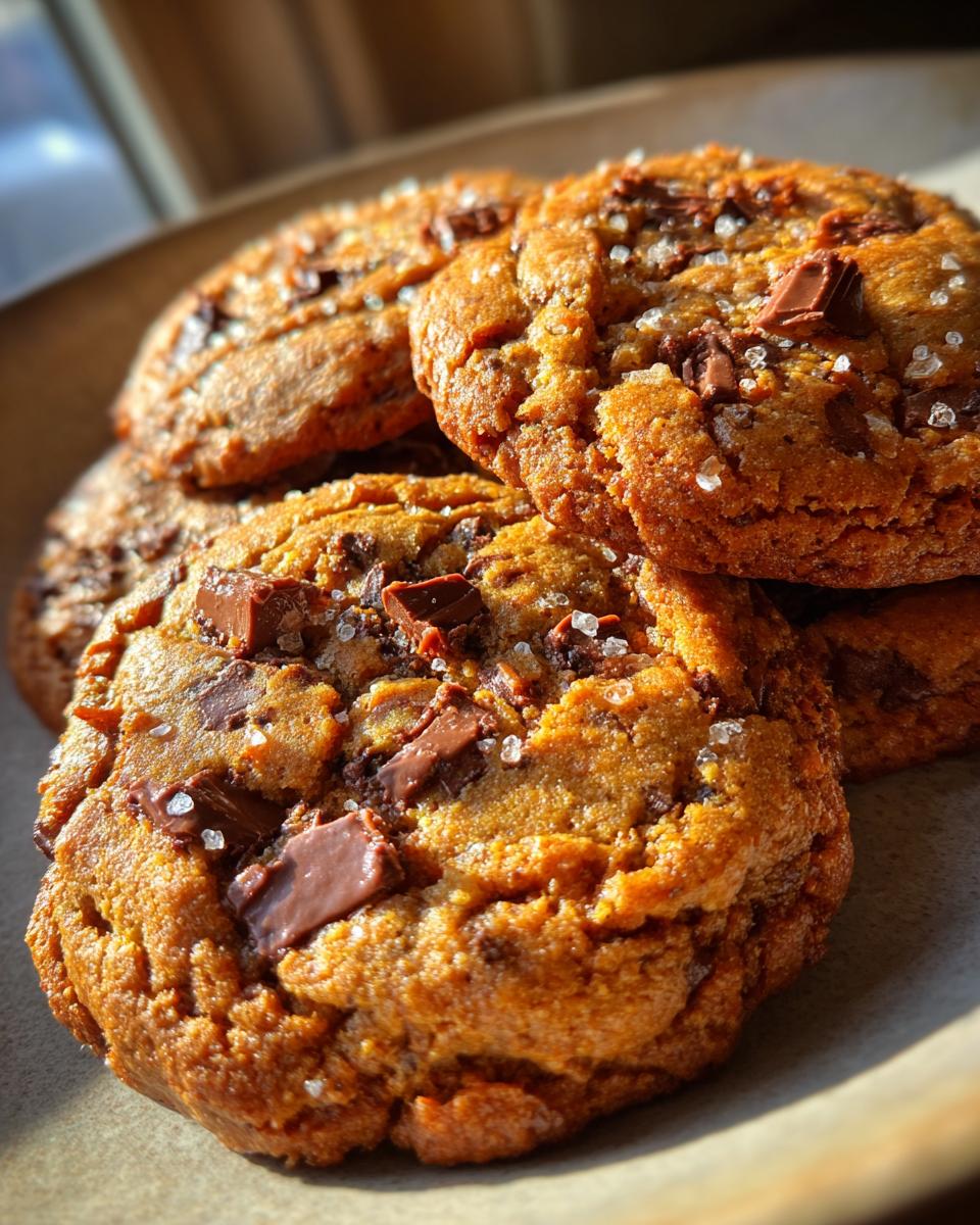 Brown Butter Pumpkin Chocolate Chip Cookies