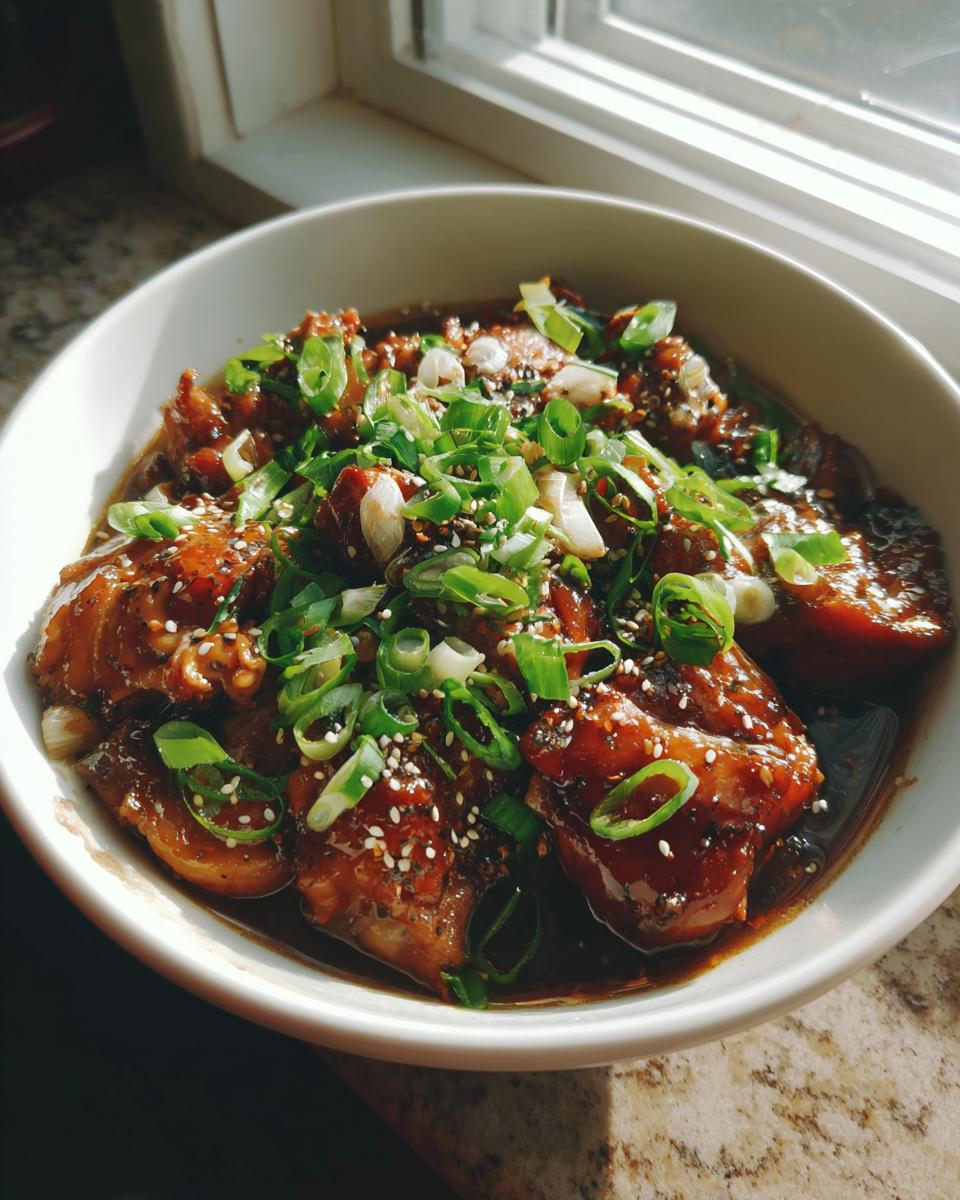 Caramelised Soy Chicken in Garlic Ginger Broth - detail 2