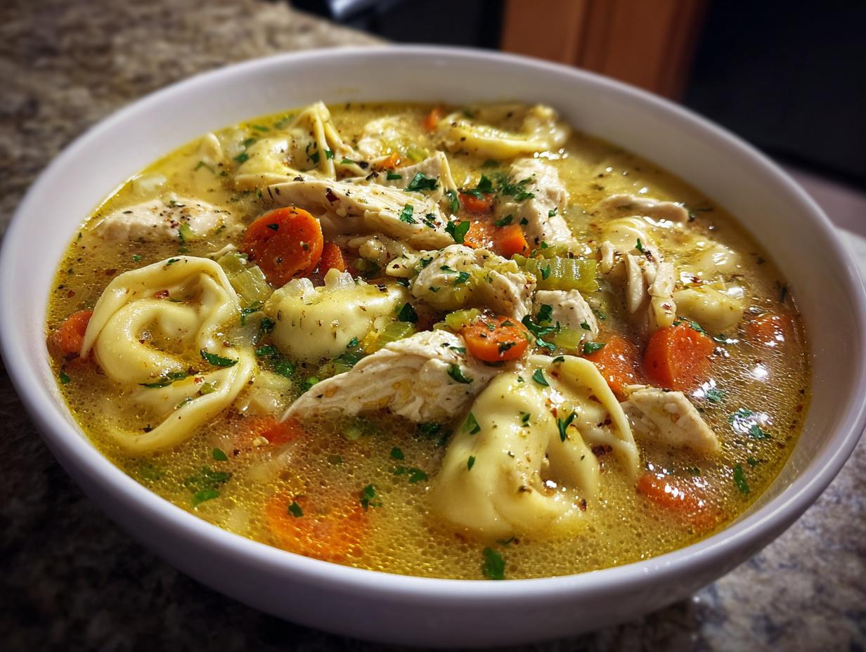 Chicken Tortellini Soup Recipe