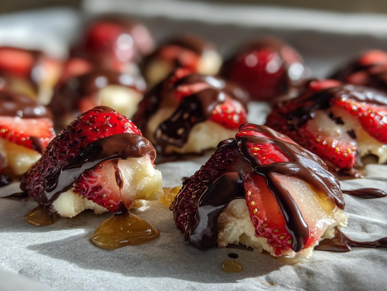 Chocolate Strawberry Yogurt Clusters