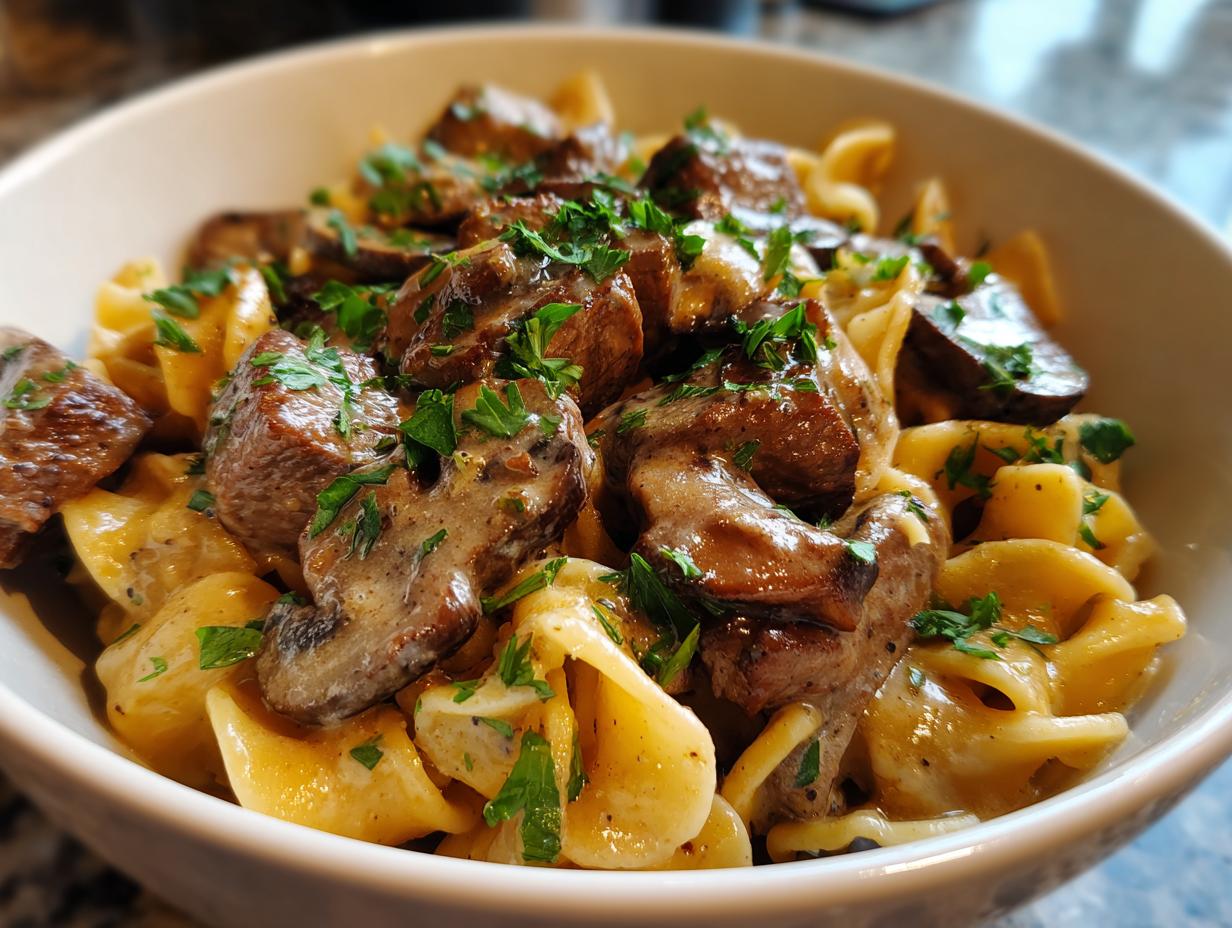 Old Fashioned Beef Stroganoff
