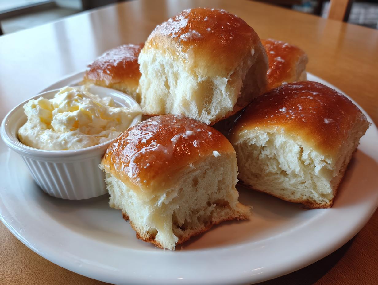 Copycat Texas Roadhouse Rolls with Sweet Butter