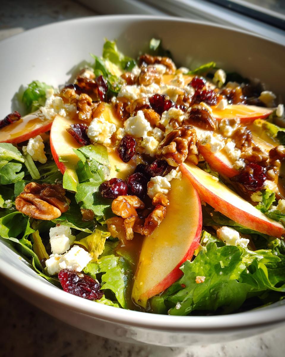 Crunchy Fall Apple Salad with Maple Vinaigrette - detail 2