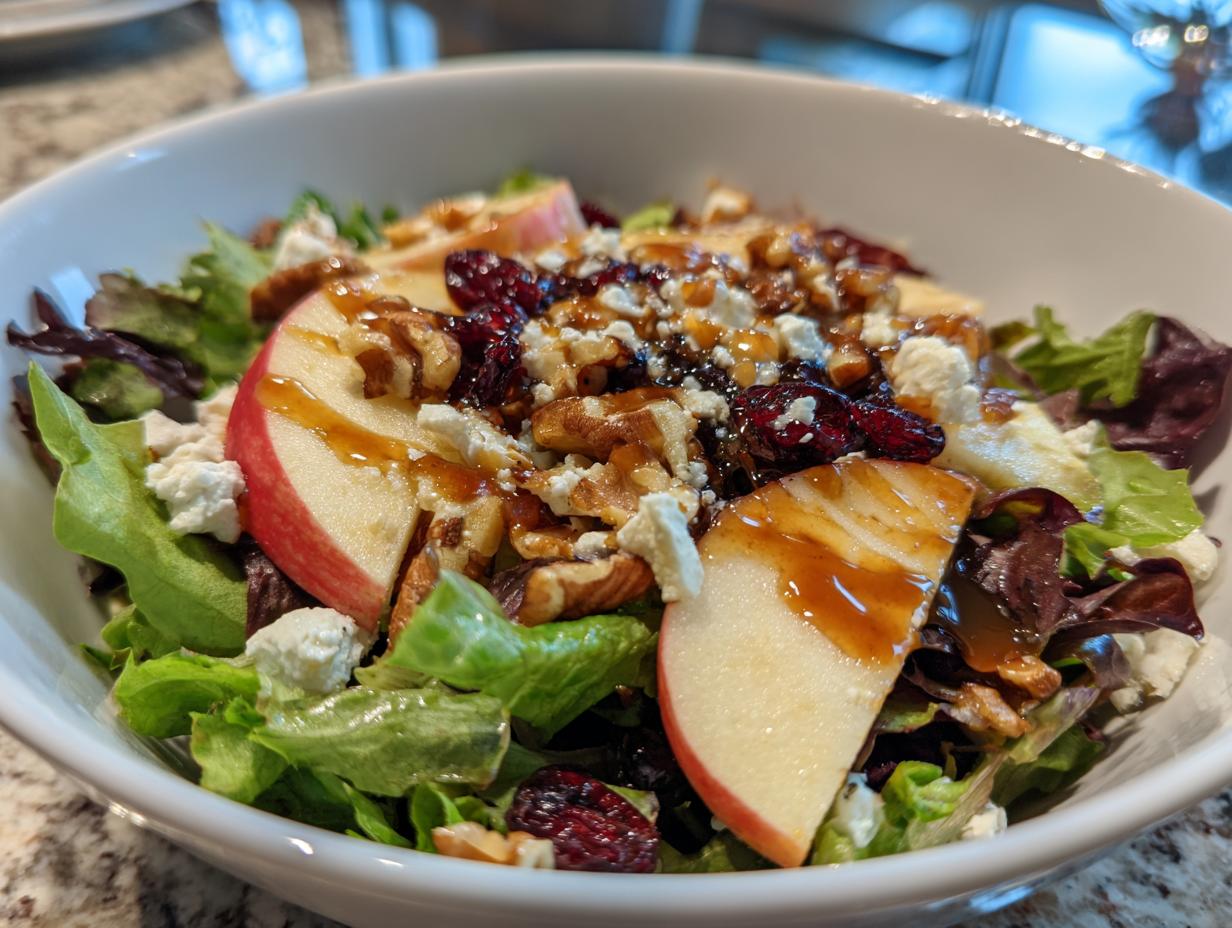 Crunchy Apple Salad with Maple Vinaigrette