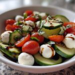 Easy Cucumber Caprese Salad