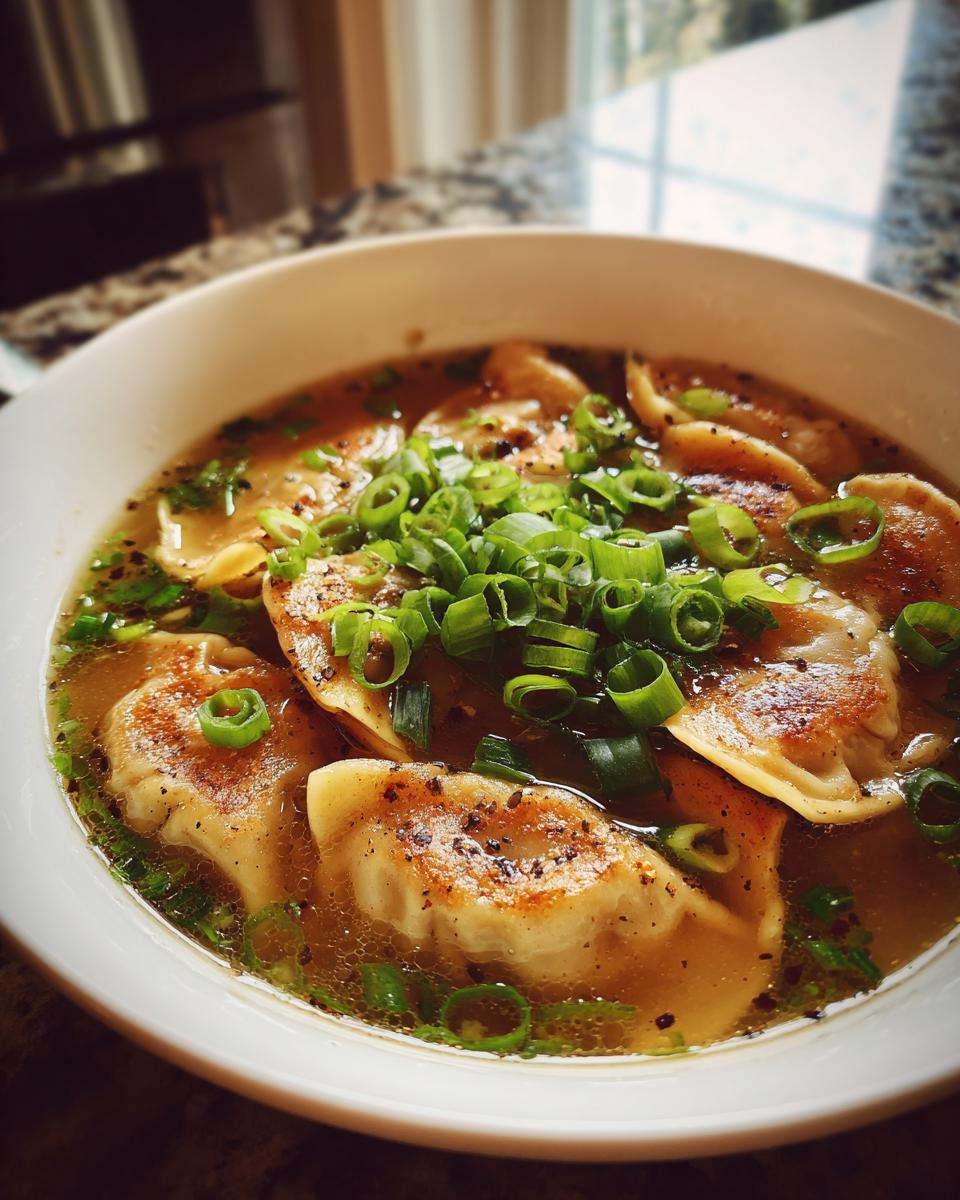 Easy Potsticker Soup - detail 2