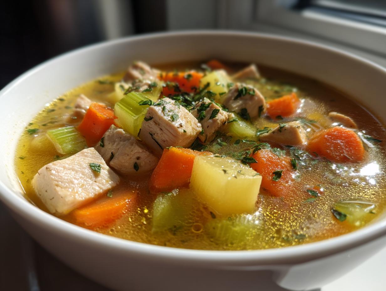 Chicken and Veggie Protein Soup