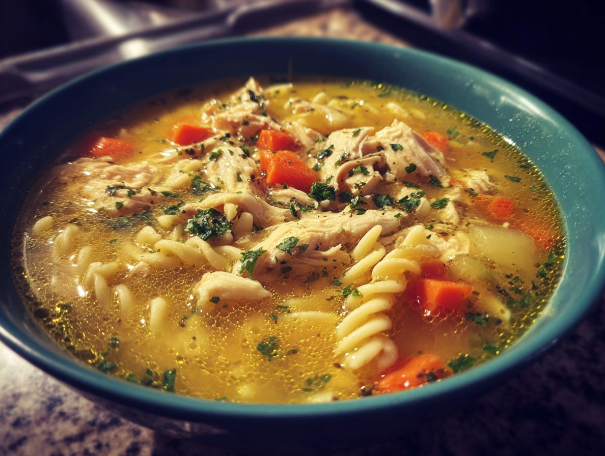 Italian Penicillin Soup with Chicken and Pasta