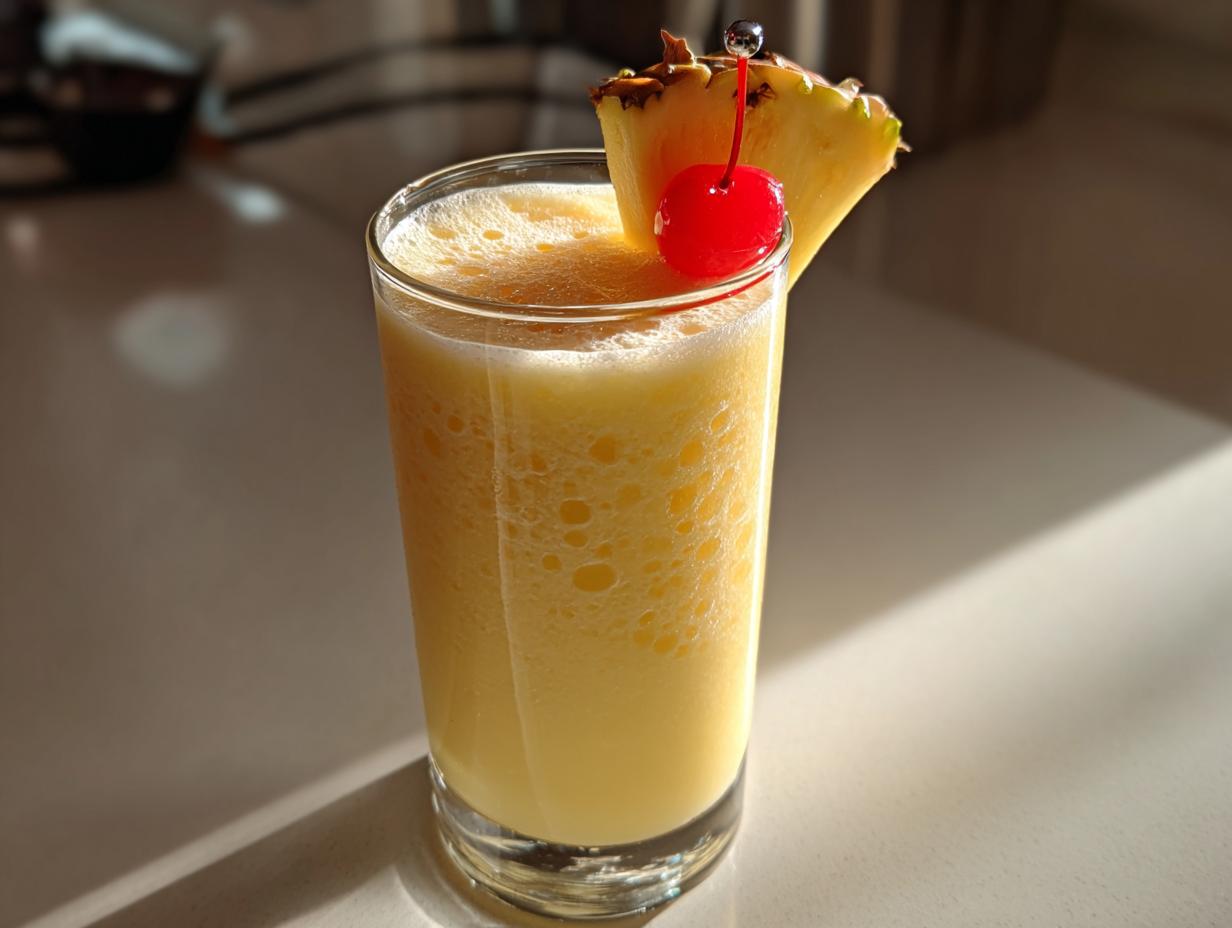 Non Alcoholic Piña Colada Punch