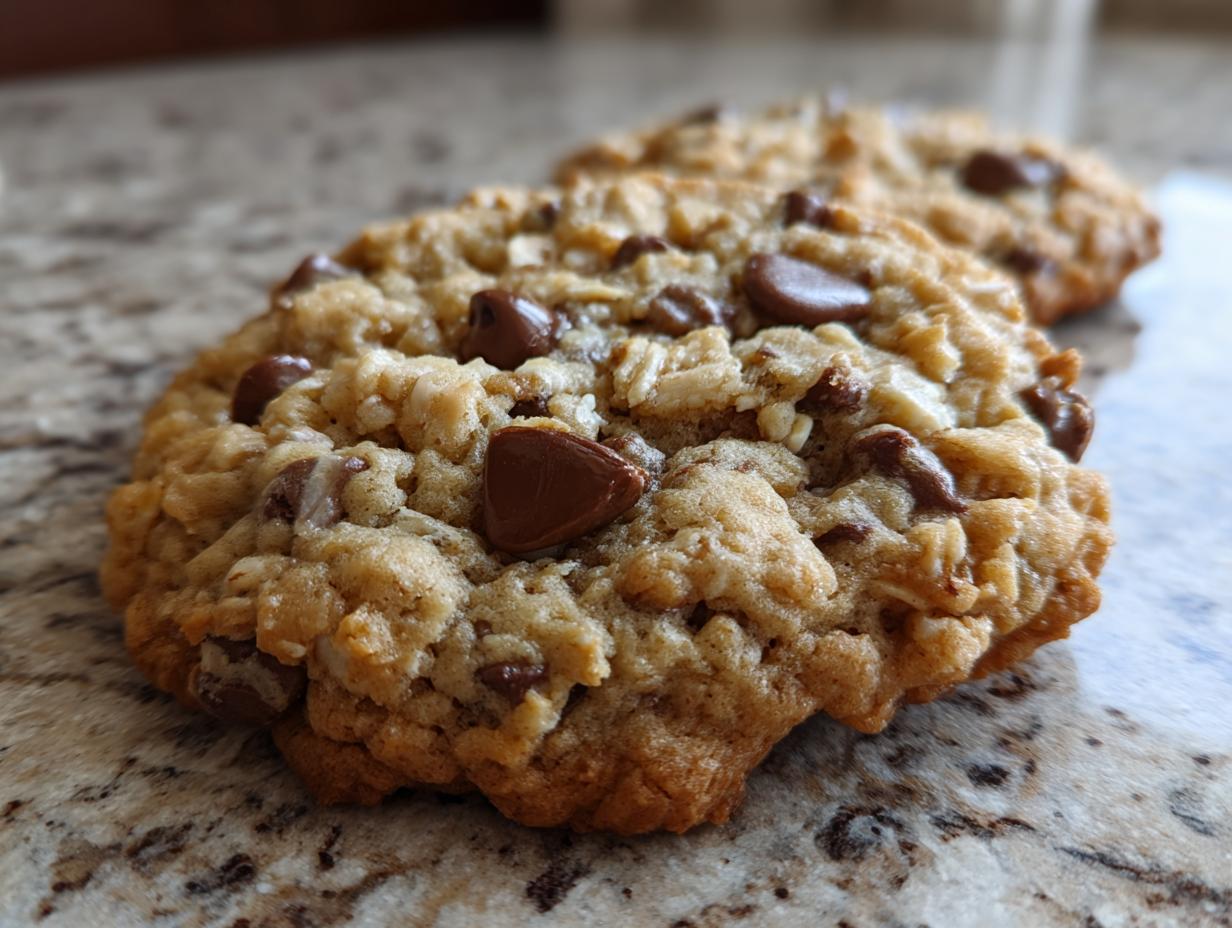 Chewy Oatmeal Chocolate Chip Cookies