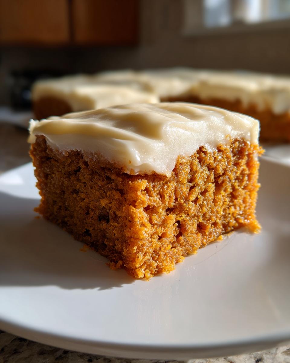 Old Fashioned Pumpkin Bars - detail 2