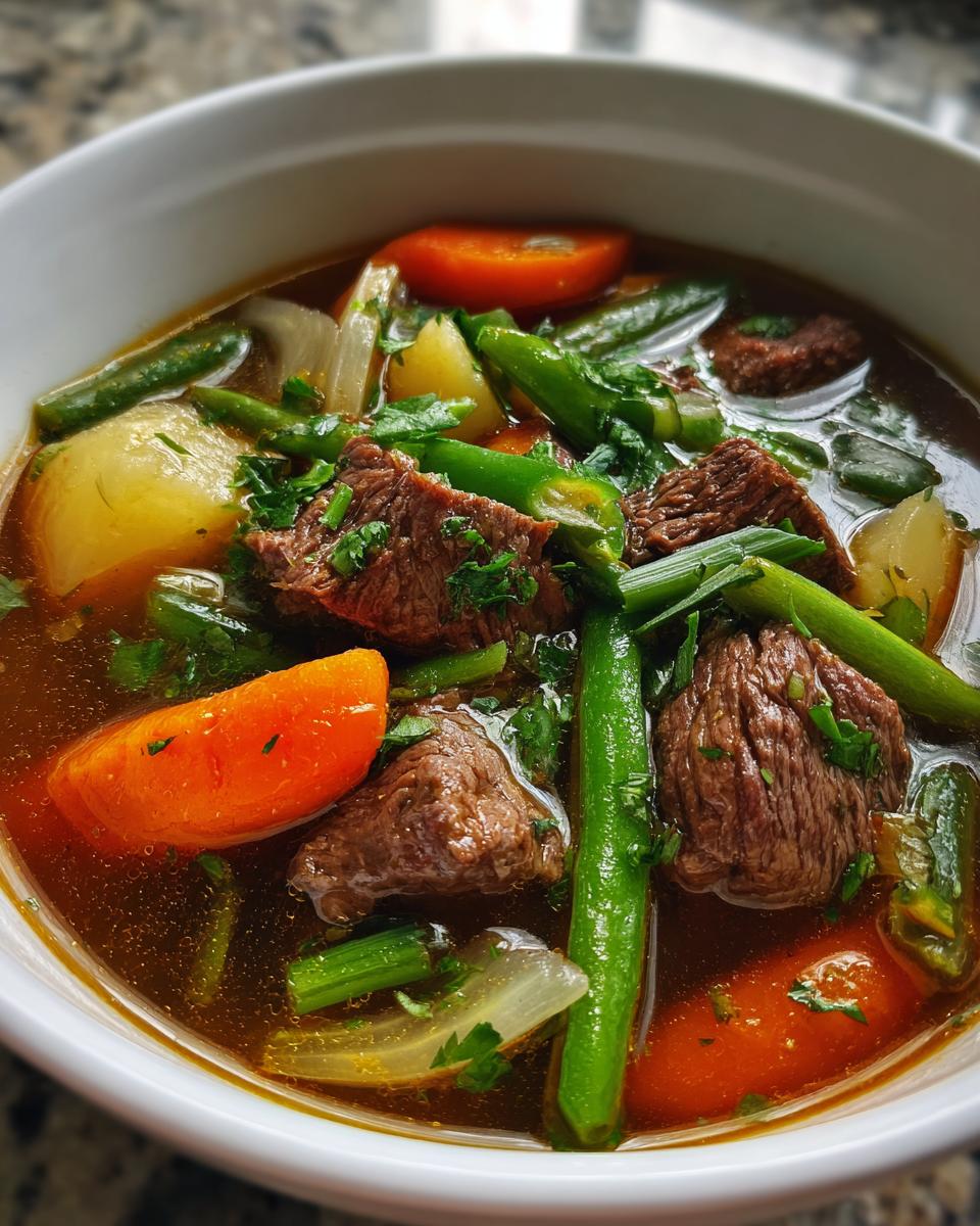 Old Fashioned Vegetable Beef Soup - detail 2