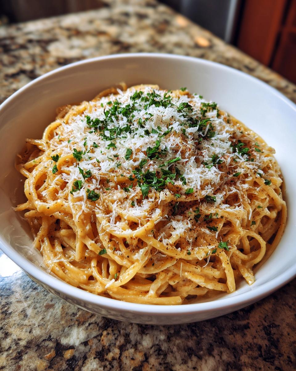 One Pot Creamy Garlic Pasta - detail 2