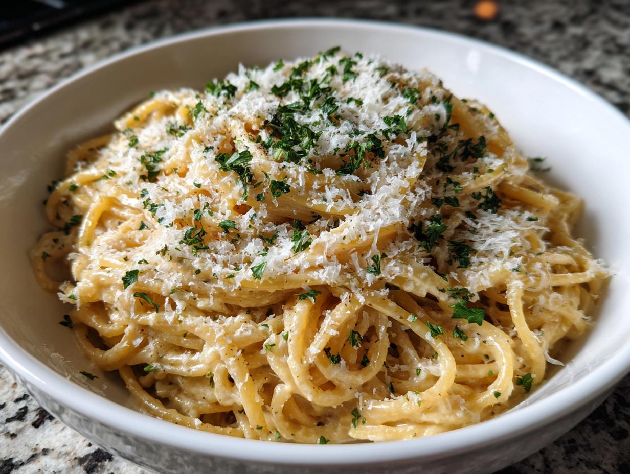 One Pot Creamy Garlic Pasta