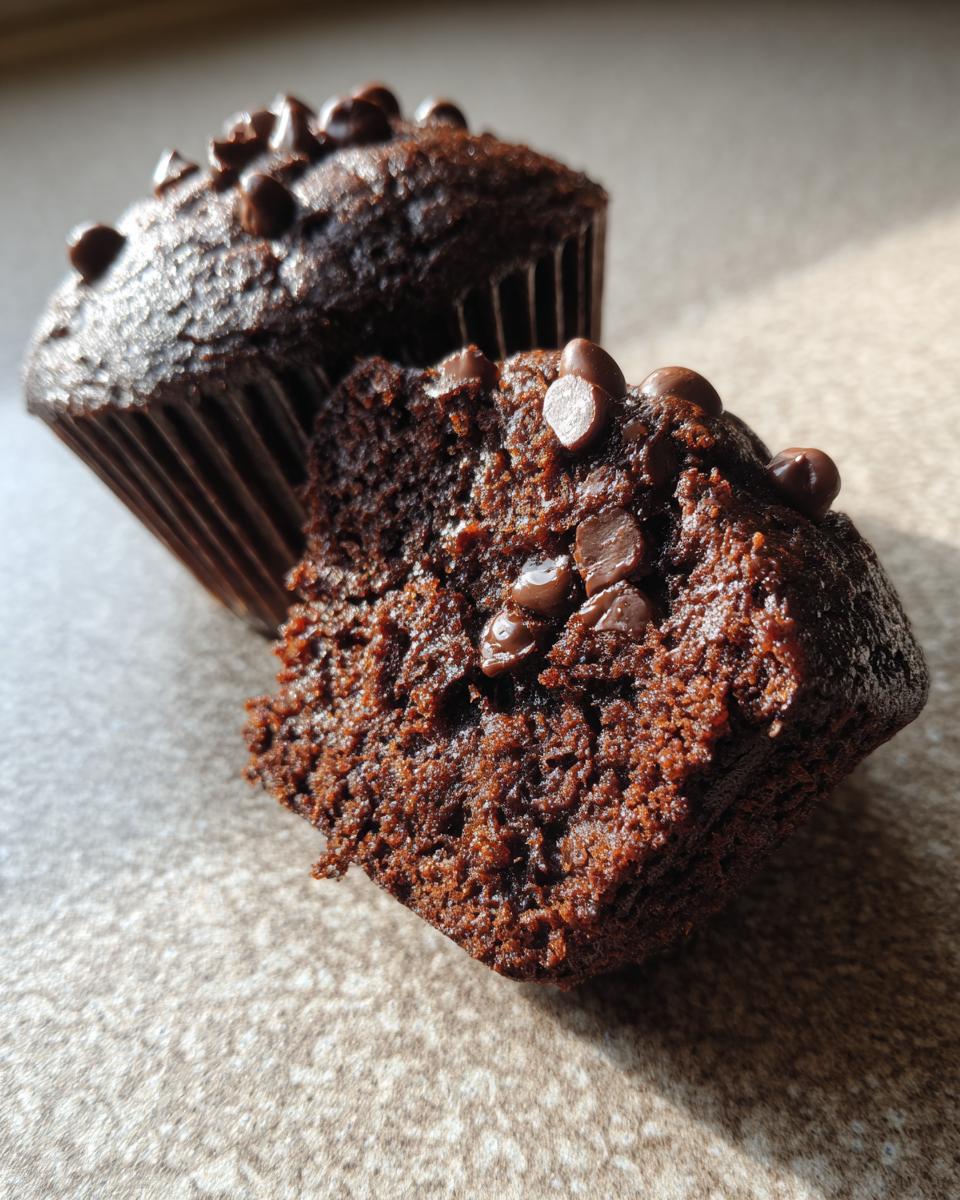 Sour Cream Double Chocolate Muffins - detail 2