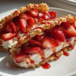 Strawberry Crunch Cheesecake Tacos