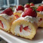 Strawberry Shortcake Sushi Rolls