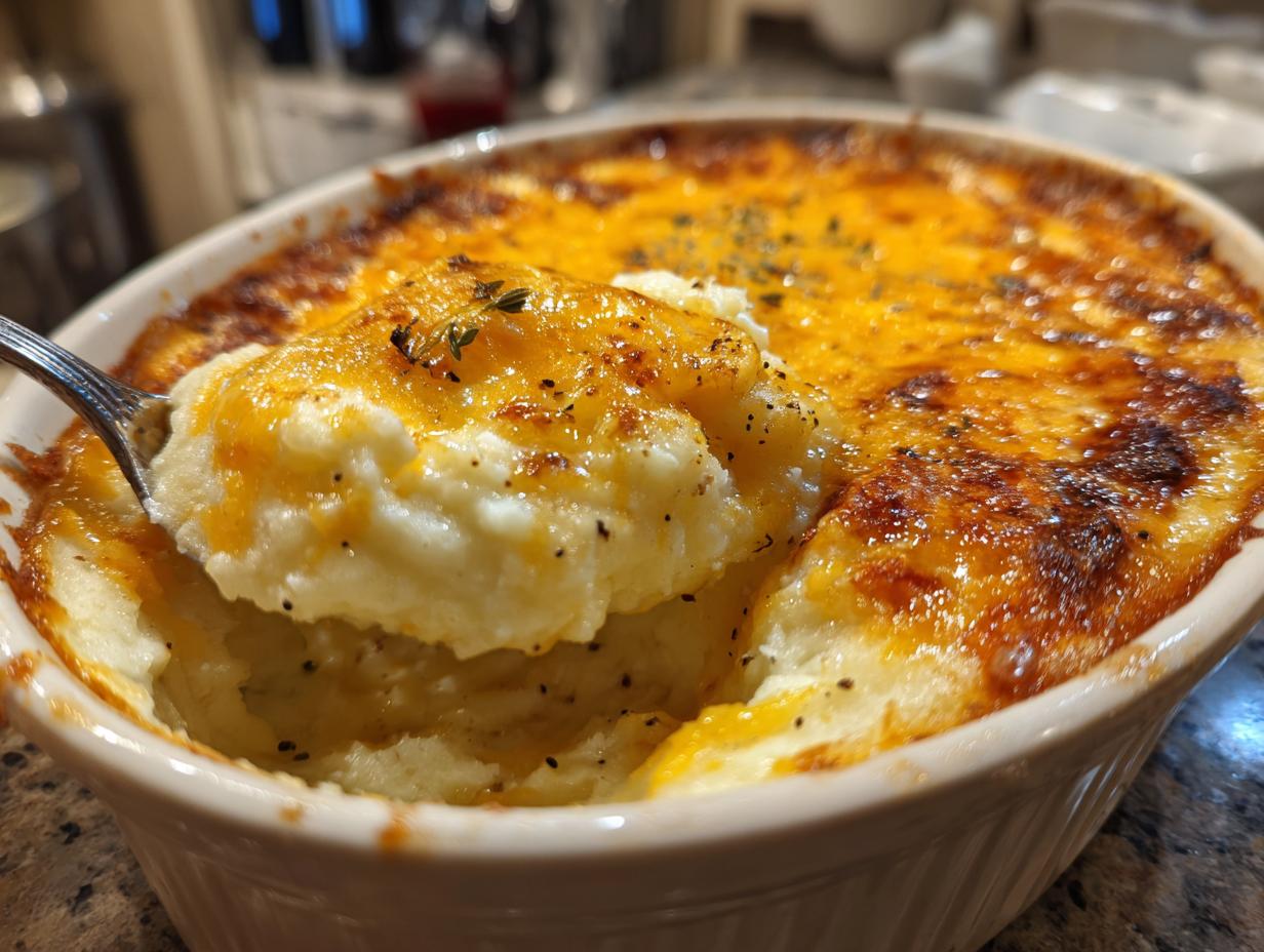 Creamy Baked Mashed Potatoes