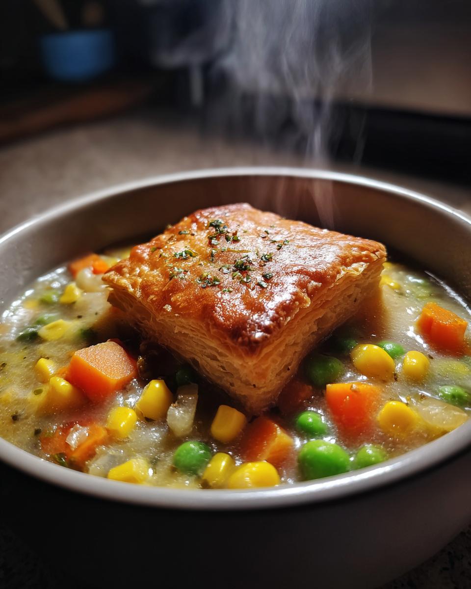 Veggie Pot Pie Soup - detail 2