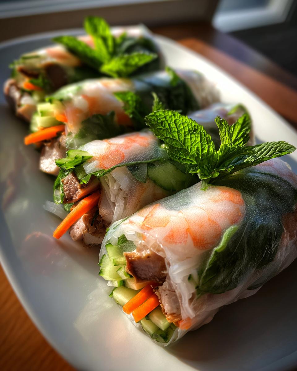 Vietnamese Fresh Spring Rolls - detail 2