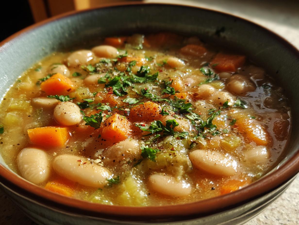 Creamy White Bean Soup with Thyme