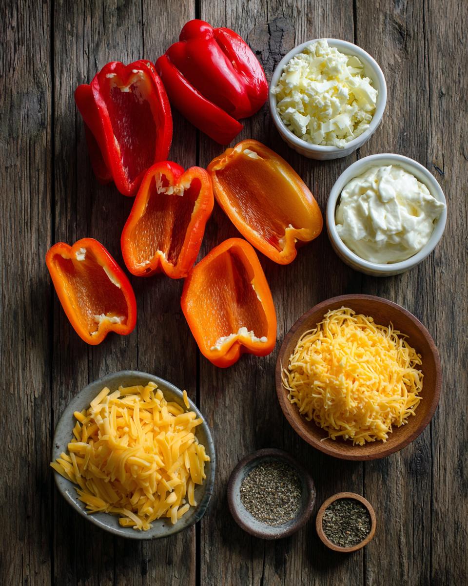 5 minute Protein Snack Cheese Stuffed Mini Peppers - detail 1