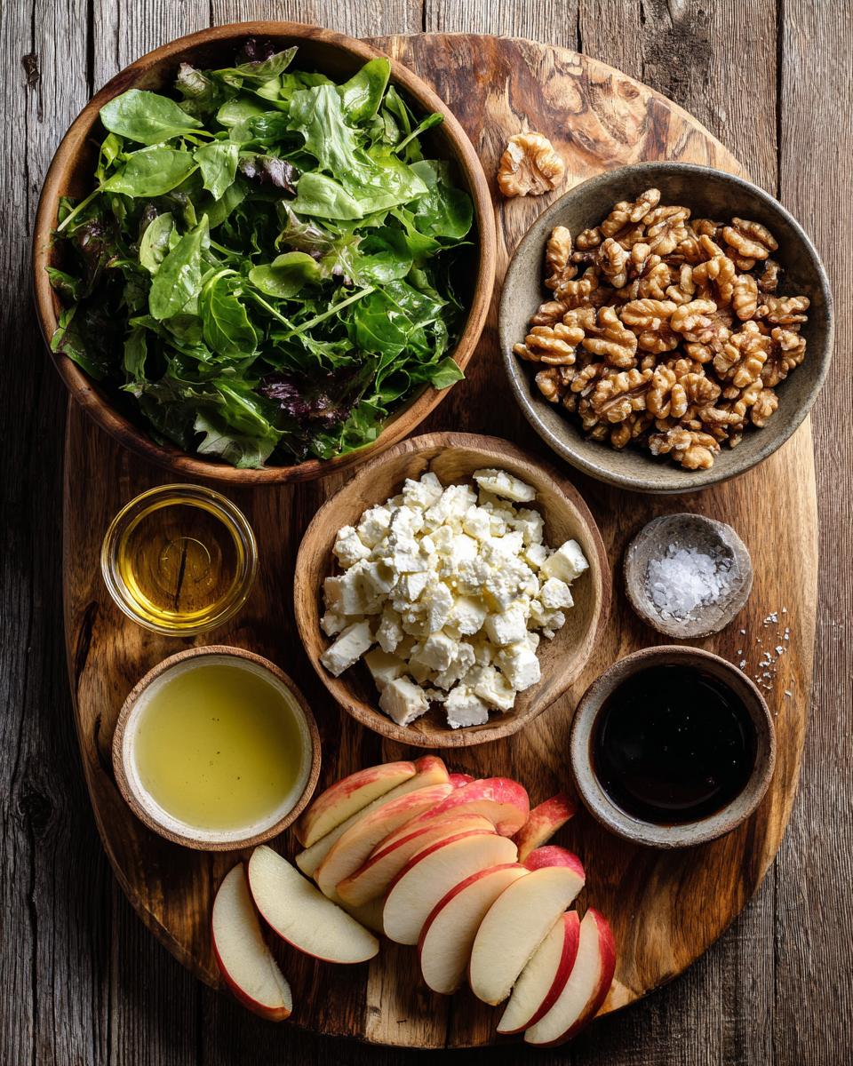 Autumn Harvest Honeycrisp Apple and Feta Salad - detail 1