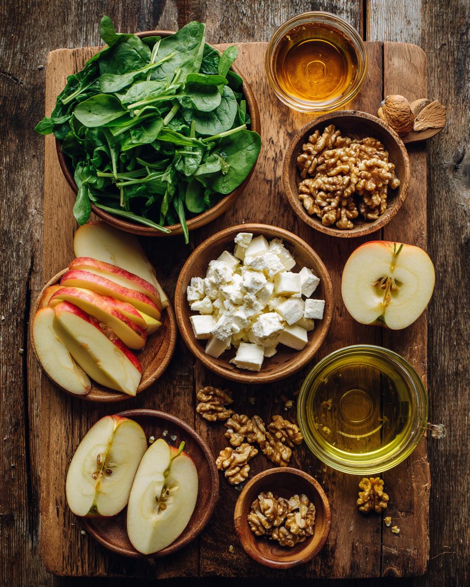Autumn Harvest Honeycrisp Apple and Feta Salad - detail 1