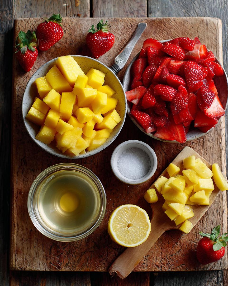 Refreshing Mango Strawberry Sorbet Recipe - detail 1