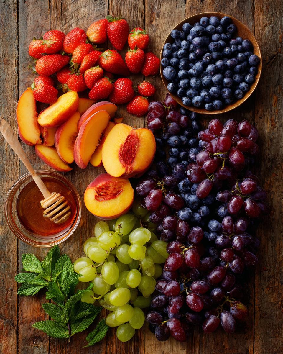 Summer Peach Fruit Salad - detail 1