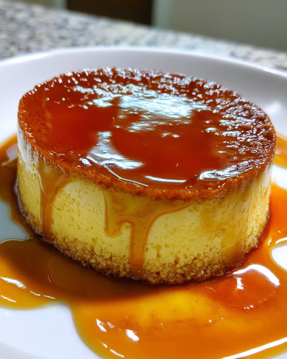 Flan (Caramel Custard) - detail 2