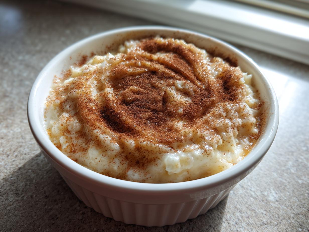 Creamy Rice Pudding with Cinnamon