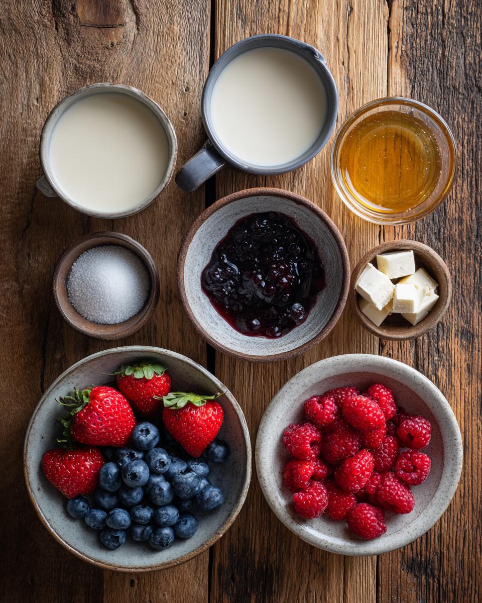 Panna Cotta with Berry Compote - detail 1