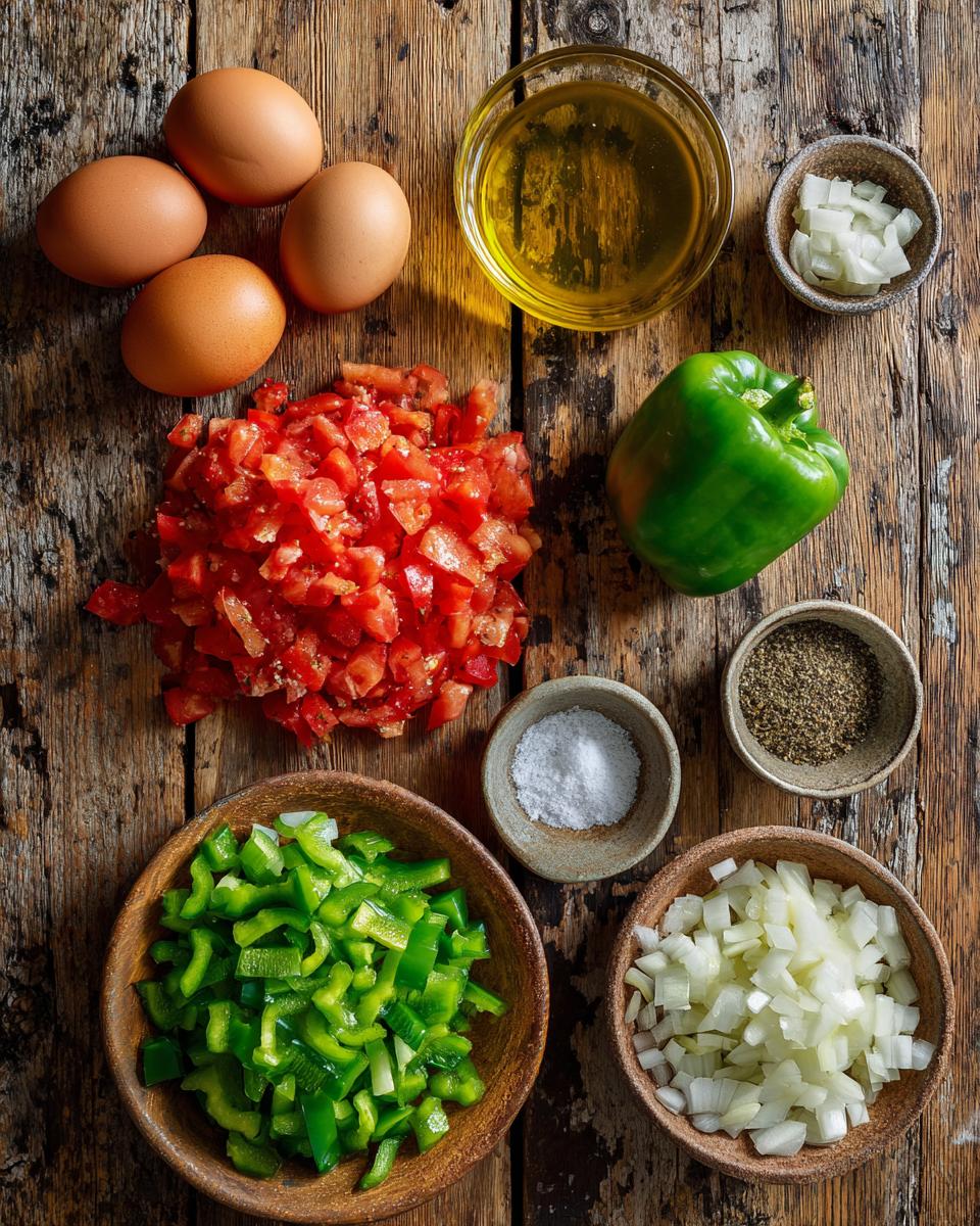 Turkish Menemen (Scrambled Eggs with Vegetables) - detail 1