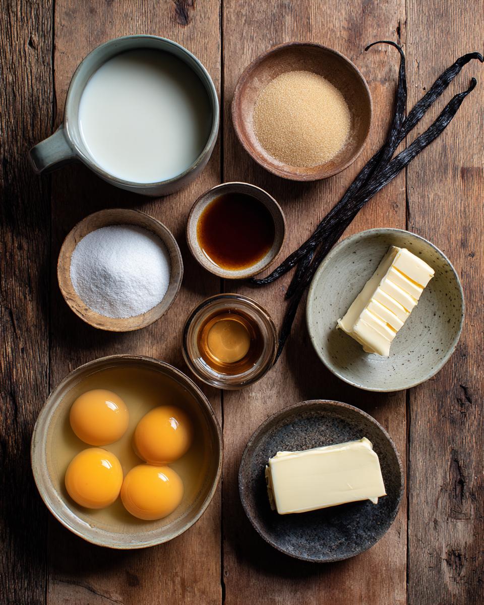 Vanilla Bean Custard with Caramel Sauce - detail 1