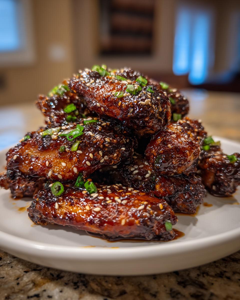 Baked Sticky Asian Chicken Wings - detail 2
