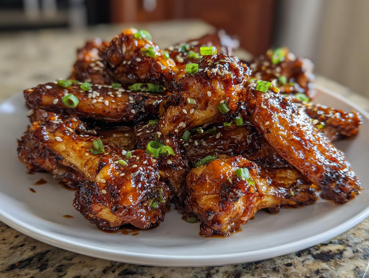 Baked Sticky Asian Chicken Wings