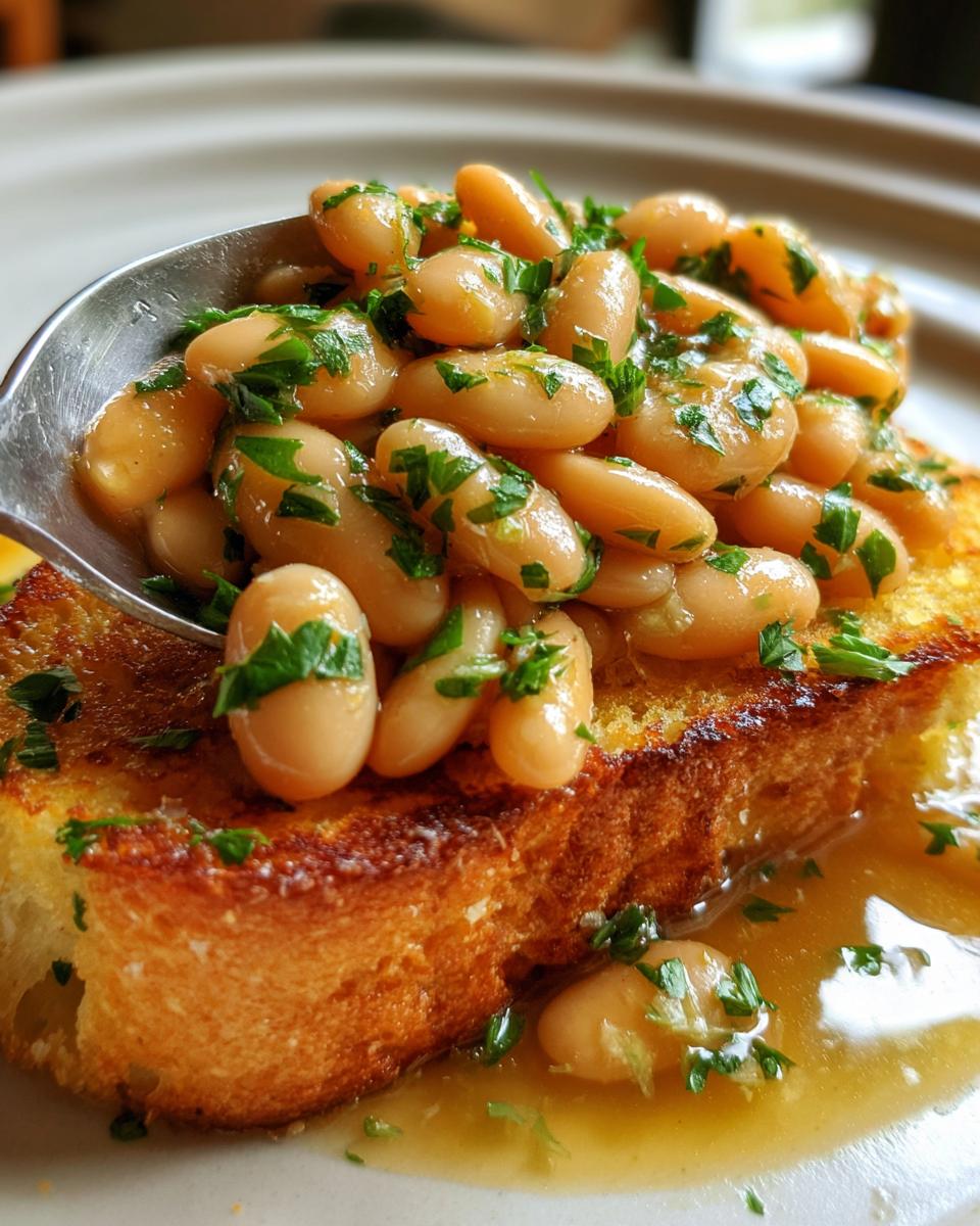 Brothy Beans on Garlic Toast - detail 2