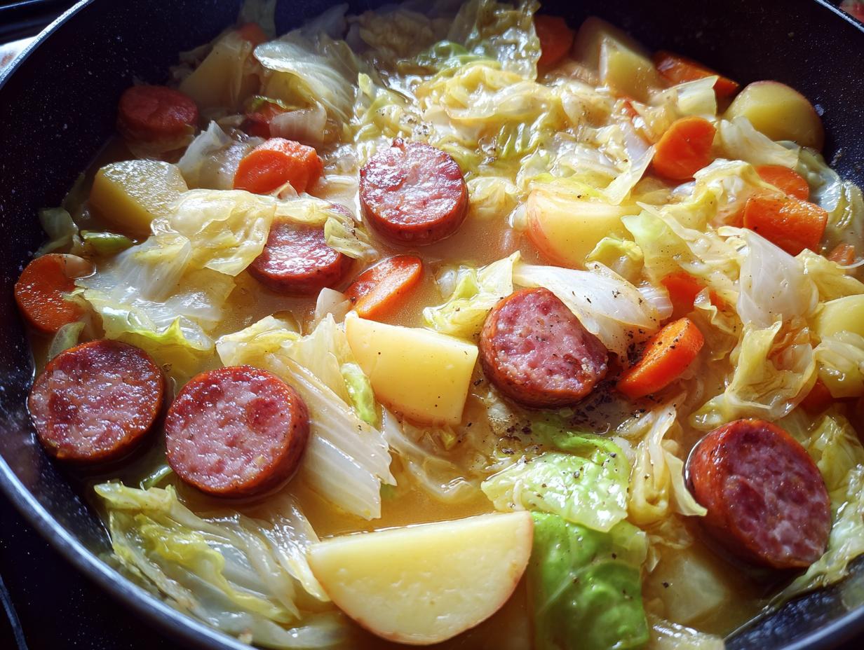 Cabbage Boil with Sausage and Veggies