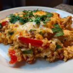 Chicken Fajita Rice Bake