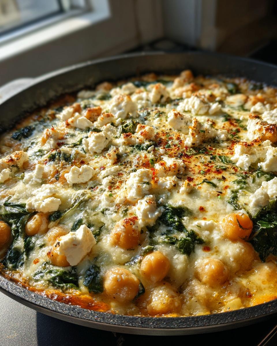 Chickpea Casserole with Spinach & Feta - detail 2
