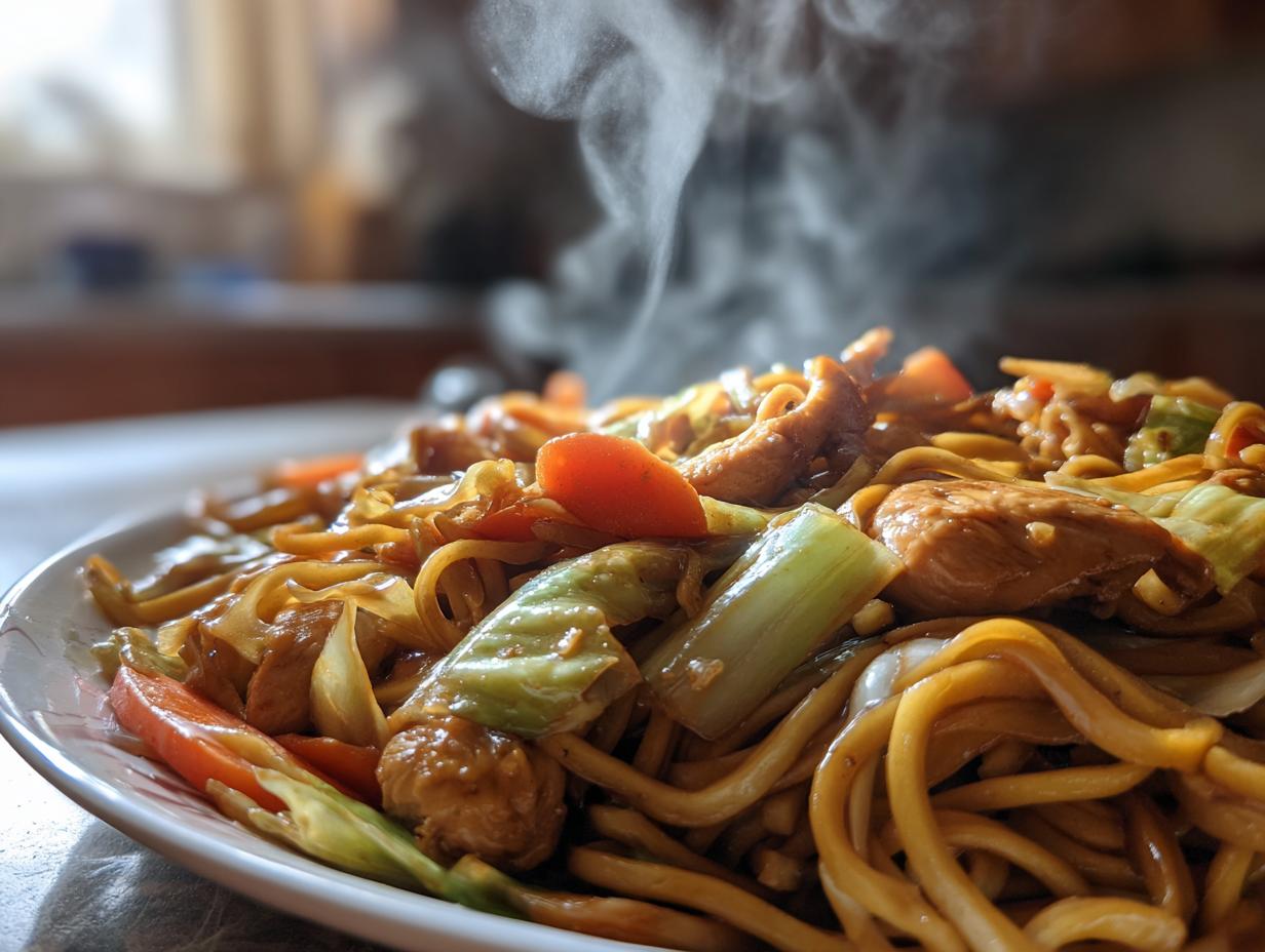 Homemade Chicken Chow Mein