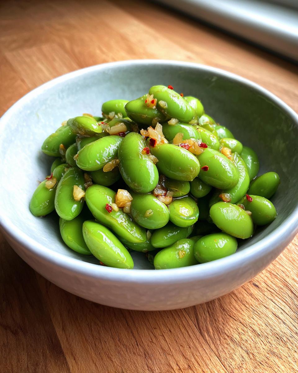 Garlic Edamame - detail 2