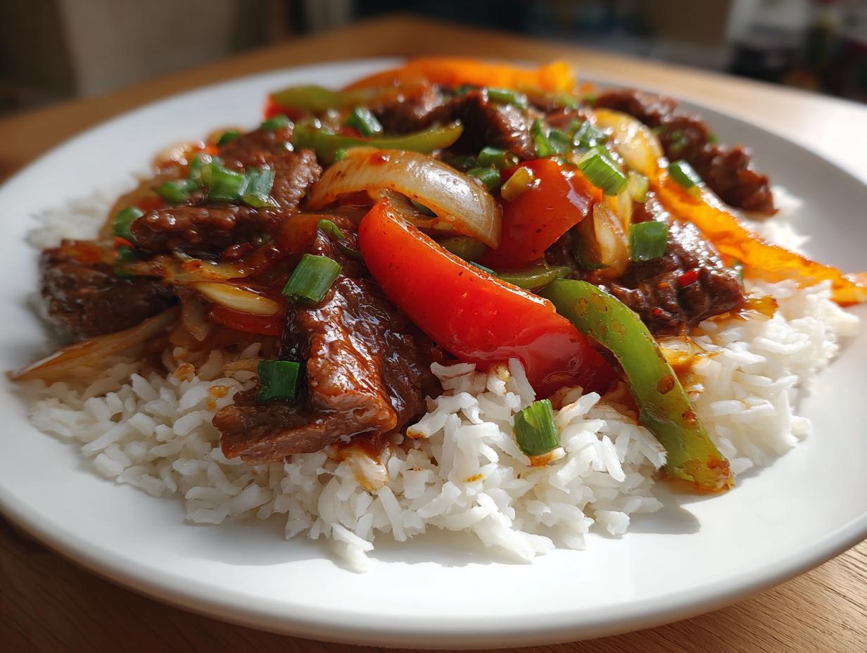 Garlic Hunan Beef Stir-Fry