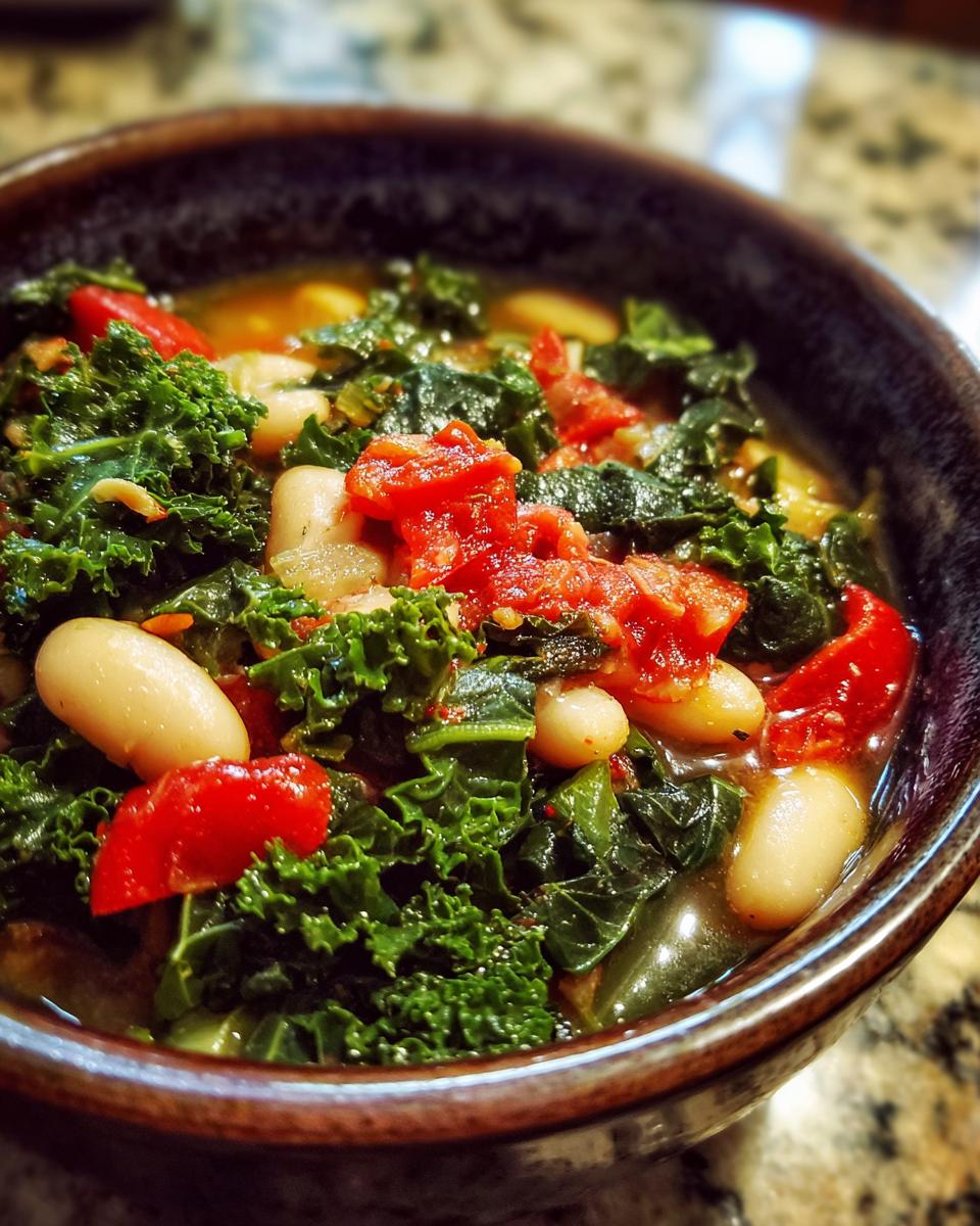 Garlicky White Bean & Kale Stew - detail 2