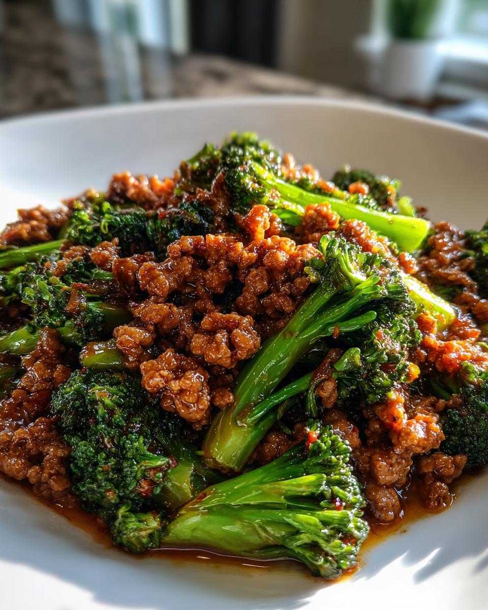 Ground Beef and Broccoli - detail 2