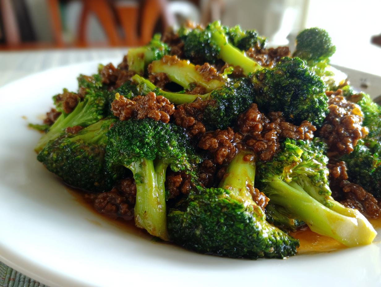 Ground Beef and Broccoli Stir Fry
