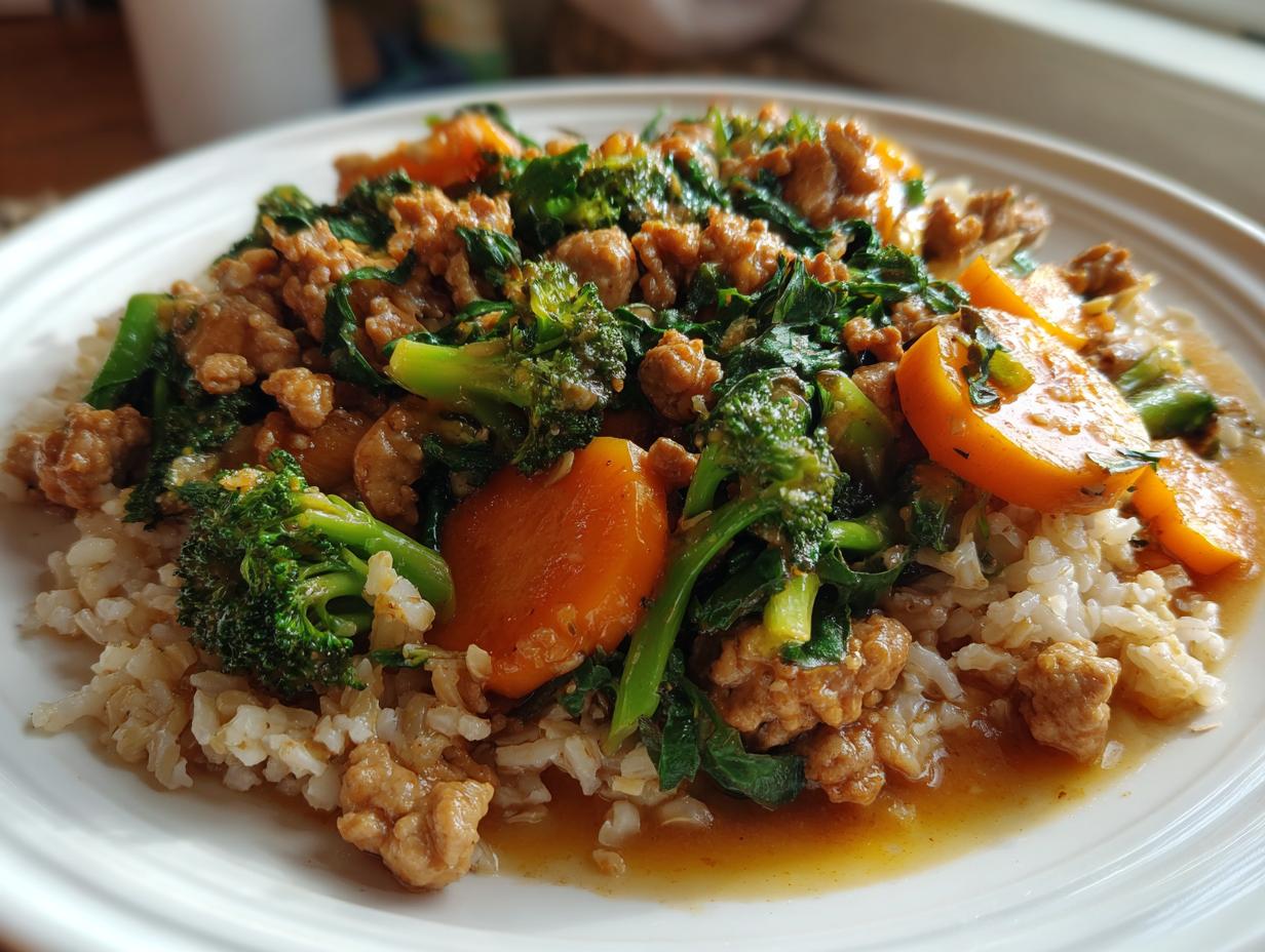Ground Chicken Stir Fry